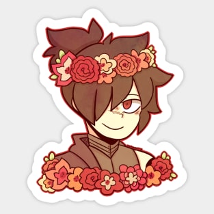 Rogue Flower Crown sticker Sticker